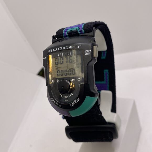 Avocet Mens Pilot Altimeter Multi Function Watch Works New Battery Rare! main image 4